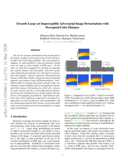 Towards Large yet Imperceptible Adversarial Image Perturbations with
  Perceptual Color Distance