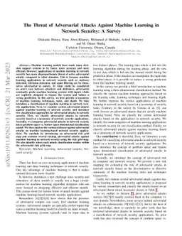 The Threat of Adversarial Attacks on Machine Learning in Network
  Security -- A Survey