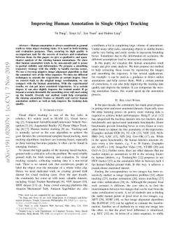 Improving Human Annotation in Single Object Tracking