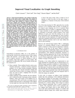 Improved Visual Localization via Graph Smoothing