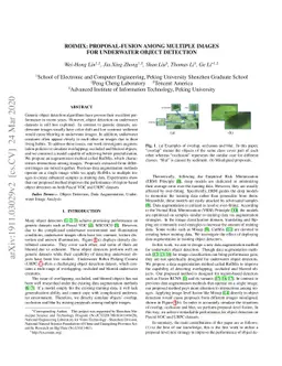 RoIMix: Proposal-Fusion among Multiple Images for Underwater Object
  Detection