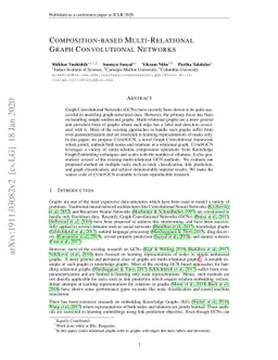 Composition-based Multi-Relational Graph Convolutional Networks