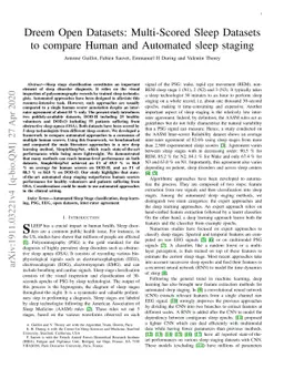 Dreem Open Datasets: Multi-Scored Sleep Datasets to compare Human and
  Automated sleep staging