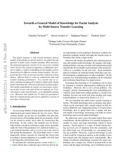 Towards a General Model of Knowledge for Facial Analysis by Multi-Source
  Transfer Learning