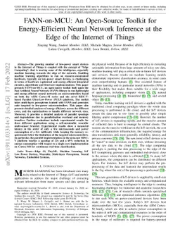 FANN-on-MCU: An Open-Source Toolkit for Energy-Efficient Neural Network
  Inference at the Edge of the Internet of Things