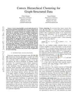 Convex Hierarchical Clustering for Graph-Structured Data