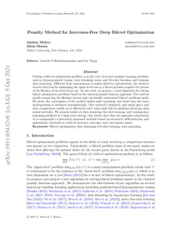Penalty Method for Inversion-Free Deep Bilevel Optimization