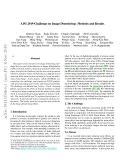 AIM 2019 Challenge on Image Demoireing: Methods and Results