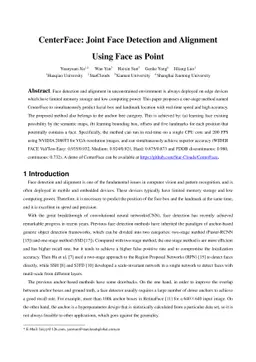 CenterFace: Joint Face Detection and Alignment Using Face as Point