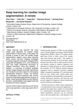 Deep learning for cardiac image segmentation: A review