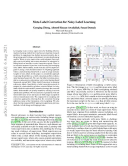 Meta Label Correction for Noisy Label Learning