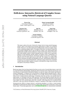 Drill-down: Interactive Retrieval of Complex Scenes using Natural
  Language Queries