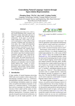Generalizing Natural Language Analysis through Span-relation
  Representations