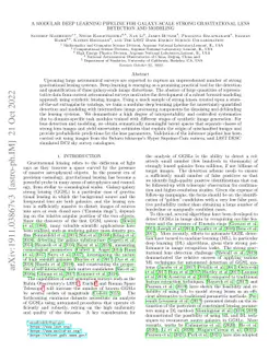 A Modular Deep Learning Pipeline for Galaxy-Scale Strong Gravitational
  Lens Detection and Modeling