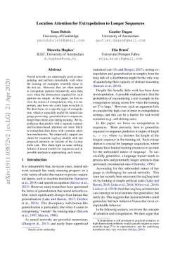 Location Attention for Extrapolation to Longer Sequences