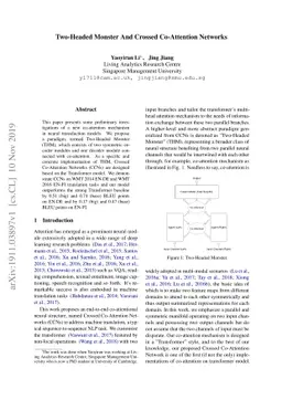 Two-Headed Monster And Crossed Co-Attention Networks