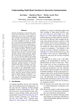 Understanding Multi-Head Attention in Abstractive Summarization