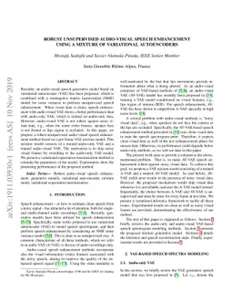 Robust Unsupervised Audio-visual Speech Enhancement Using a Mixture of
  Variational Autoencoders