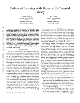 Federated Learning with Bayesian Differential Privacy