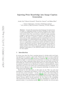 Injecting Prior Knowledge into Image Caption Generation