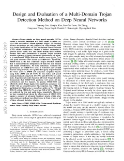 Design and Evaluation of a Multi-Domain Trojan Detection Method on Deep
  Neural Networks