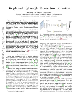 Simple and Lightweight Human Pose Estimation
