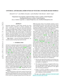 Universal Adversarial Robustness of Texture and Shape-Biased Models
