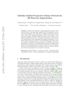 Globally Guided Progressive Fusion Network for 3D Pancreas Segmentation