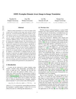 EDIT: Exemplar-Domain Aware Image-to-Image Translation