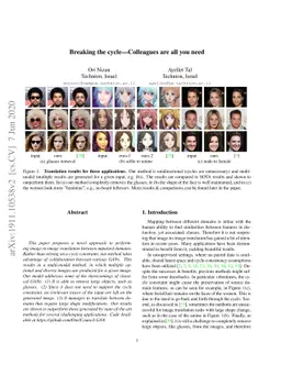 Breaking the cycle -- Colleagues are all you need