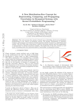 A New Distribution-Free Concept for Representing, Comparing, and
  Propagating Uncertainty in Dynamical Systems with Kernel Probabilistic
  Programming