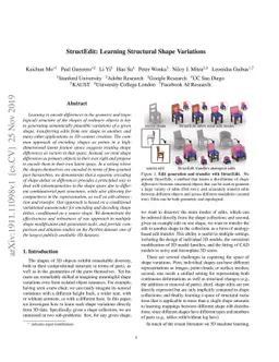 StructEdit: Learning Structural Shape Variations