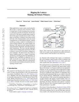 Rigging the Lottery: Making All Tickets Winners