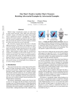 One Man's Trash is Another Man's Treasure: Resisting Adversarial
  Examples by Adversarial Examples