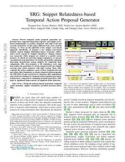 SRG: Snippet Relatedness-based Temporal Action Proposal Generator