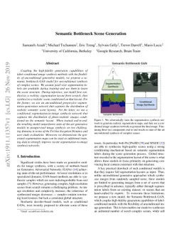 Semantic Bottleneck Scene Generation