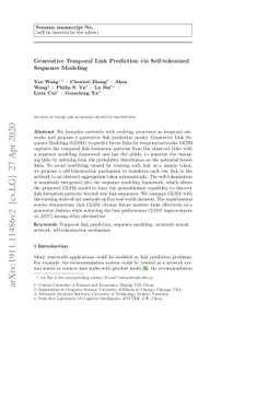 Generative Temporal Link Prediction via Self-tokenized Sequence Modeling