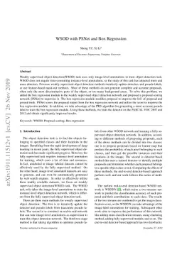 WSOD with PSNet and Box Regression