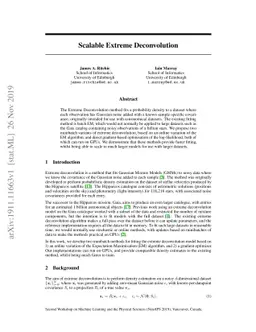 Scalable Extreme Deconvolution