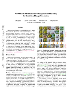 MixNMatch: Multifactor Disentanglement and Encoding for Conditional
  Image Generation