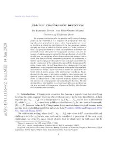 Fréchet Change Point Detection