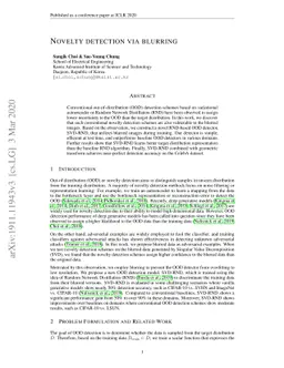 Novelty Detection Via Blurring