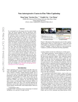 Non-Autoregressive Coarse-to-Fine Video Captioning