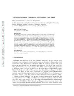 Topological Machine Learning for Multivariate Time Series