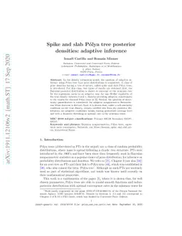 Spike and Slab Pólya tree posterior distributions: adaptive inference