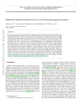 Multimodal Attention Networks for Low-Level Vision-and-Language
  Navigation