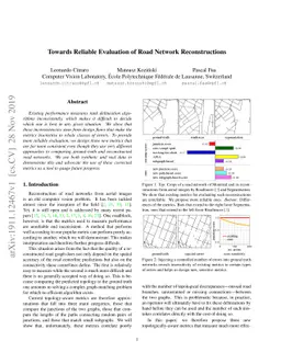 Towards Reliable Evaluation of Road Network Reconstructions