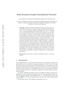 Dual-Attention Graph Convolutional Network