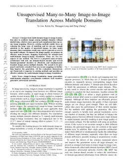 Unsupervised Many-to-Many Image-to-Image Translation Across Multiple
  Domains