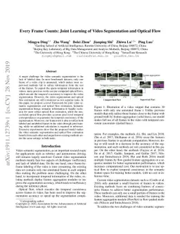 Every Frame Counts: Joint Learning of Video Segmentation and Optical
  Flow